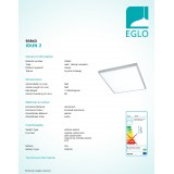 EGLO 93943 | Idun-2 Eglo zidna, stropne svjetiljke svjetiljka daljinski upravljač 1x LED 4500lm bijelo, aluminij