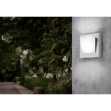 EGLO 94114 | Calgary-1 Eglo zidna svjetiljka 1x LED 320lm 3000K IP44 plemeniti čelik, čelik sivo, bijelo
