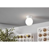 EGLO 94973 | Durelo Eglo zidna, stropne svjetiljke svjetiljka kuglasta 1x E27 bijelo, opal mat