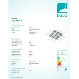 EGLO 95569 | Lasana-2 Eglo stropne svjetiljke svjetiljka 1x LED 3780lm 3000K krom, bijelo