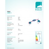 EGLO 95942 | Laia-1 Eglo spot svjetiljka elementi koji se mogu okretati 2x GU10 480lm 3000K u bojama