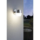 EGLO 95982 | Oncala Eglo zidna svjetiljka 1x LED 950lm 3000K IP44 plemeniti čelik, čelik sivo, bijelo