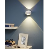 EGLO 96048 | Ono-2 Eglo zidna svjetiljka 2x LED 460lm 3000K bijelo, prozirna
