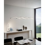 EGLO 96105 | Lasana-1 Eglo stolna svjetiljka 46cm sa prekidačem na kablu 2x LED 1000lm 3000K krom, bijelo