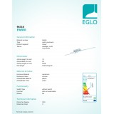 EGLO 96316 | Parri Eglo stropne svjetiljke svjetiljka elementi koji se mogu okretati 3x LED 1950lm 3000K krom, bijelo