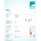 EGLO 97079 | Chango Eglo ugradbena svjetiljka okrugli trodijelni set Ø32mm 3x LED 300lm 3000K IP44 bijelo