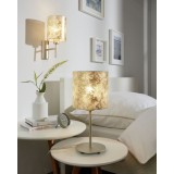 EGLO 97645 | Viserbella Eglo zidna svjetiljka okrugli s prekidačem 1x E27 šampanjac žuto, zlatno