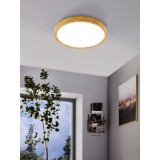 EGLO 98602 | Musurita Eglo stropne svjetiljke svjetiljka okrugli 1x LED 3900lm 3000K drvo, bijelo