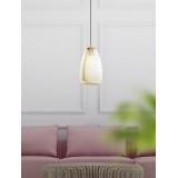 EGLO 98648 | Alobrase Eglo visilice svjetiljka 1x E27 brušeno zlato, jantar