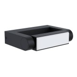 EGLO 98707 | Brianza Eglo zidna svjetiljka elementi koji se mogu okretati 1x LED 500lm 3000K IP44 crno, bijelo
