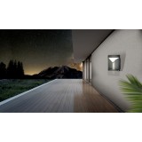 EGLO 98748 | Nembro Eglo zidna svjetiljka 1x LED 900lm 3000K IP54 crno, bijelo