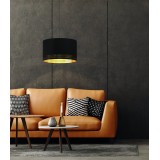 EGLO 99273 | Esteperra Eglo visilice svjetiljka okrugli 1x E27 crno, zlatno