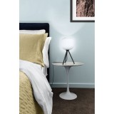 EGLO 99369 | Mantunalle Eglo stolna svjetiljka 40cm sa prekidačem na kablu 1x E27 crno, bijelo