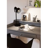 EGLO 99554 | Casibare Eglo stolna svjetiljka 49cm sa prekidačem na kablu elementi koji se mogu okretati 1x E27 crno