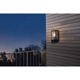 EGLO 99587 | Alamonte Eglo zidna svjetiljka sa senzorom 1x E27 IP44 crno, prozirno