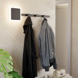 EGLO 99595 | Cartignano Eglo zidna, viješalica svjetiljka sa prekidačem na kablu 1x LED 920lm 3000K crno, bijelo