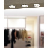 EGLO 99671 | EGLO-Connect-Z-Saliceto Eglo ugradbene svjetiljke smart rasvjeta okrugli zvučno upravljanje, jačina svjetlosti se može podešavati, sa podešavanjem temperature boje, promjenjive boje, može se upravljati daljinskim upravljačem, pomjerljivo Ø88m