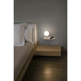 FARO 01027A | Niko-FA Faro zidna svjetiljka 1x LED 500lm 3000K bijelo mat, opal