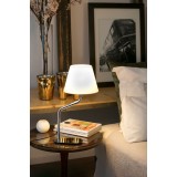 FARO 24008-13 | Eterna-FA Faro stolna svjetiljka 60cm 1x E27 svjetli krom, poniklano, bijelo