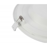 GLOBO 12392-18S | Polly Globo ugradbena svjetiljka sa senzorom Ø220mm 1x LED 1600lm 3000K IP44/20 bijelo, opal mat