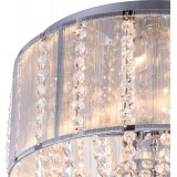 GLOBO 15091D | Walla Globo stropne svjetiljke svjetiljka 4x E14 krom, srebrno, kristal