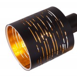 GLOBO 15342-3D | Tunno Globo stropne svjetiljke svjetiljka 3x E14 crno, zlatno
