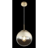 GLOBO 15855 | Varus Globo visilice svjetiljka 1x E27 mesing, prozirno, zlatno