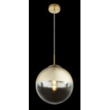 GLOBO 15856 | Varus Globo visilice svjetiljka 1x E27 mesing, prozirno, zlatno