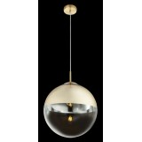 GLOBO 15858 | Varus Globo visilice svjetiljka 1x E27 mesing, prozirno, zlatno