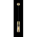 GLOBO 21000HM | Annikag Globo visilice svjetiljka 1x E27 brušeno zlato, jantar, smeđe