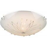 GLOBO 40402-2 | Calimero-I Globo stropne svjetiljke svjetiljka 2x E27 krom, bijelo, prozirno