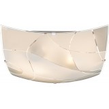 GLOBO 40403-2 | Paranja Globo zidna svjetiljka 2x E27 krom, bijelo, prozirno
