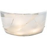 GLOBO 40403-3 | Paranja Globo zidna svjetiljka 3x E27 krom, bijelo, prozirno