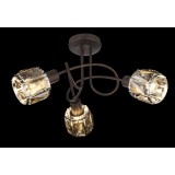 GLOBO 54357-3 | Kris-Indiana-Mero Globo stropne svjetiljke svjetiljka 3x E14 krom, bronca, dim