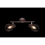 GLOBO 54801-2 | Akin Globo spot svjetiljka elementi koji se mogu okretati 2x E14 krom, bronca