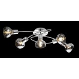 GLOBO 54921-5 | Donto-Lothar Globo stropne svjetiljke svjetiljka 5x E14 krom, dim