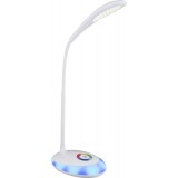 GLOBO 58264 | Minea Globo stolna svjetiljka sa tiristorski dodirnim prekidačem jačina svjetlosti se može podešavati, promjenjive boje, fleksibilna, USB utikač 1x LED 230lm + 1x LED 5000K bijelo
