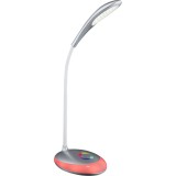 GLOBO 58265 | Minea Globo stolna svjetiljka sa tiristorski dodirnim prekidačem jačina svjetlosti se može podešavati, promjenjive boje, fleksibilna, USB utikač 1x LED 230lm + 1x LED 5000K krom, bijelo