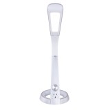 GLOBO 58376S | Mitti Globo stolna svjetiljka 64cm sa dodirnim prekidačem jačina svjetlosti se može podešavati, sa podešavanjem temperature boje, fleksibilna, USB utikač 1x LED 450lm + 1x LED 3000 - 4300 - 6300K srebrno, bijelo