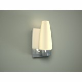 GLOBO 78160 | Piton Globo zidna svjetiljka 1x E14 IP44 krom, opal