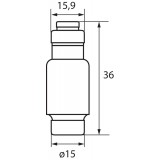 KANLUX 23352 | Kanlux sigurnosni uložak DIN35 modul, 35 - D02 svjetlo siva