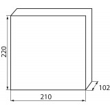 KANLUX 23616 | Kanlux ugradna razdjelna kutija DIN35, 6P pravotkutnik IP30 IK07 bijelo, sivo-plavo