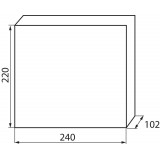 KANLUX 23617 | Kanlux ugradna razdjelna kutija DIN35, 8P pravotkutnik IP30 IK07 bijelo, sivo-plavo