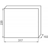 KANLUX 23618 | Kanlux ugradna razdjelna kutija DIN35, 12P pravotkutnik IP30 IK07 bijelo, sivo-plavo
