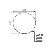 KANLUX 24654 | Stono Kanlux dekoracija svjetiljka kuglasta 1x E27 IP65 svjetlo siva