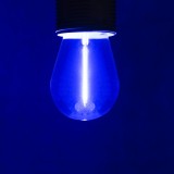 KANLUX 26039 | E27 0,9W Kanlux Edison ST45 LED izvori svjetlosti filament - BLUE 8lm 220° IK04