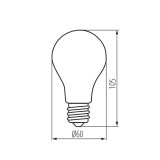 KANLUX 29605 | E27 10W -> 100W Kanlux obični A60 LED izvori svjetlosti filament 1520lm 2700K 320° CRI>80