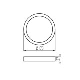 KANLUX 31087 | Kanlux okvir rezervni dijelovi okrugli bijelo