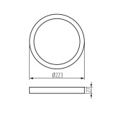 KANLUX 31089 | Kanlux okvir rezervni dijelovi okrugli bijelo