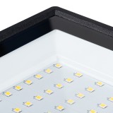 KANLUX 31400 | Grun Kanlux reflektor svjetiljka pravotkutnik sa senzorom elementi koji se mogu okretati 1x LED 4500lm 4000K IP44 crno